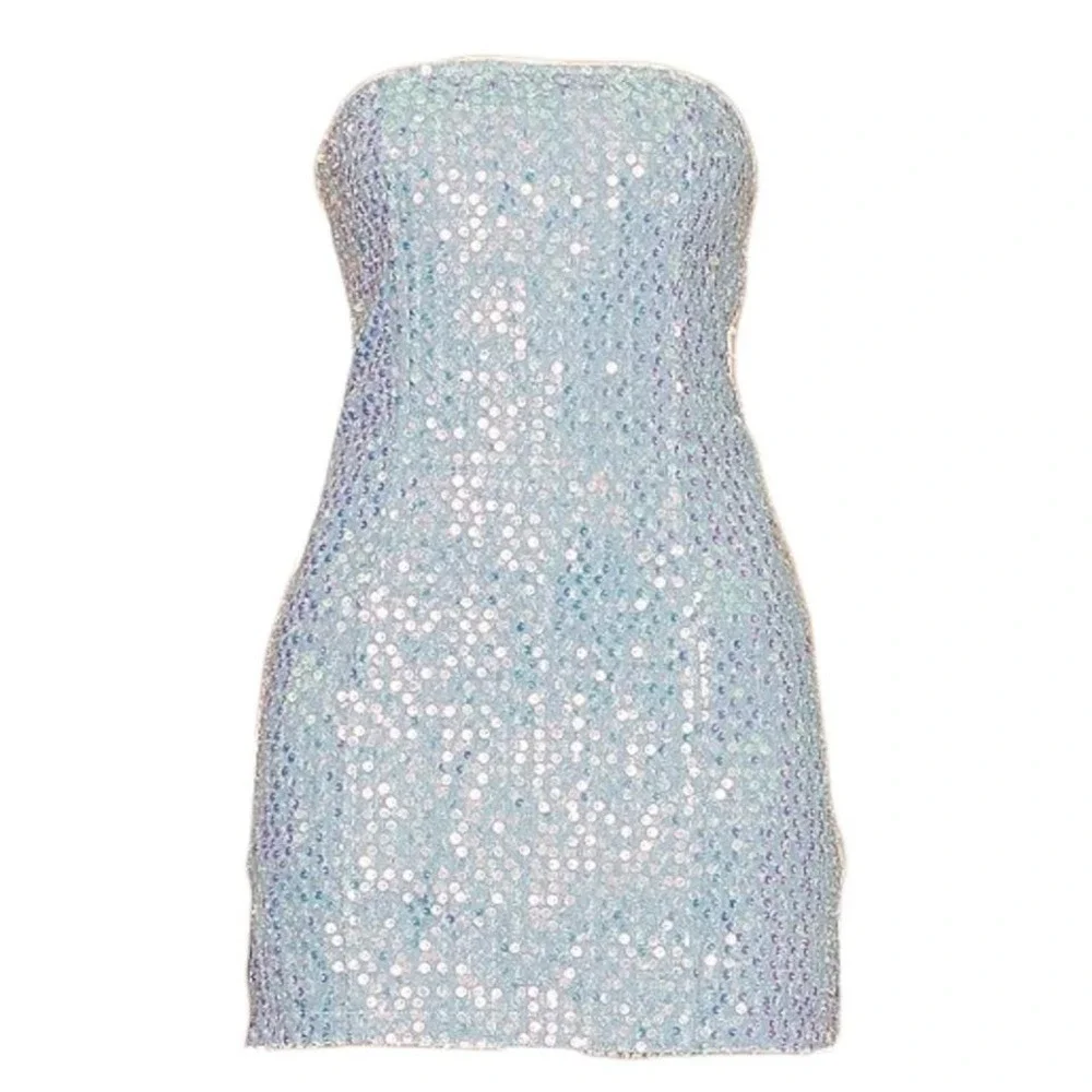 cocktail dresses sequin Aleta 1049 Short Fitted Sequin Cocktail Prom Dress main image 0
